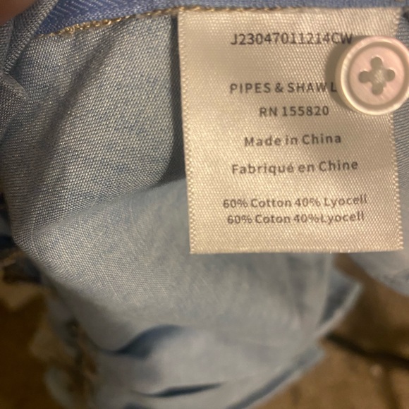 VERONICA BEARD $295 FADE DENIM PEPLUM SQAURE NECK TANK TOP SIZE 12 GUC - Picture 9 of 11